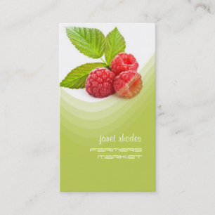 Fresh raspberry business card