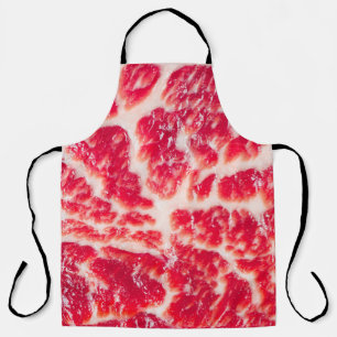 Fresh raw beef steak marbled meat texture close up apron