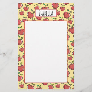 Fresh Red Apples Stationery