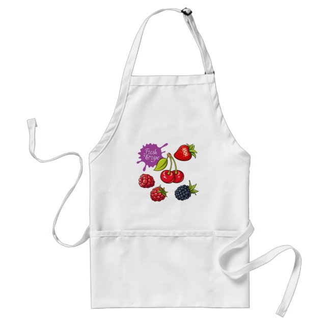 Fresh Red Berries and Cherries Standard Apron (Front)