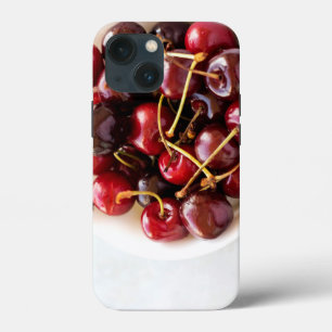 Fresh Red Cherries in a Bowl Photograph iPhone 13 Mini Case