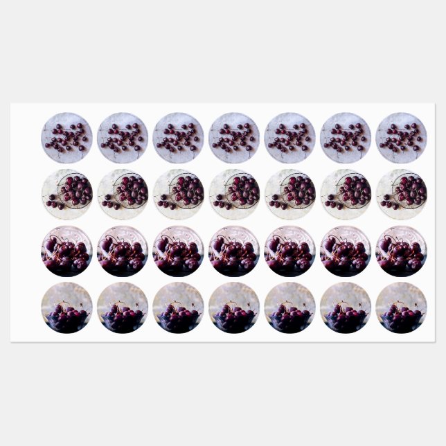Fresh Red Cherries Photograph (Sheet)