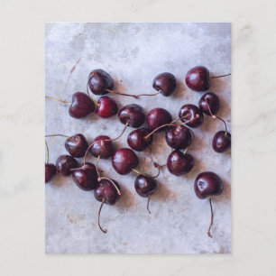 Fresh Red Cherries Photograph Flyer