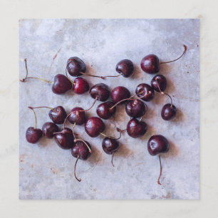 Fresh Red Cherries Photograph Menu