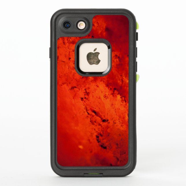 Fresh Red Hot Lava LifeProof iPhone Case (Back)