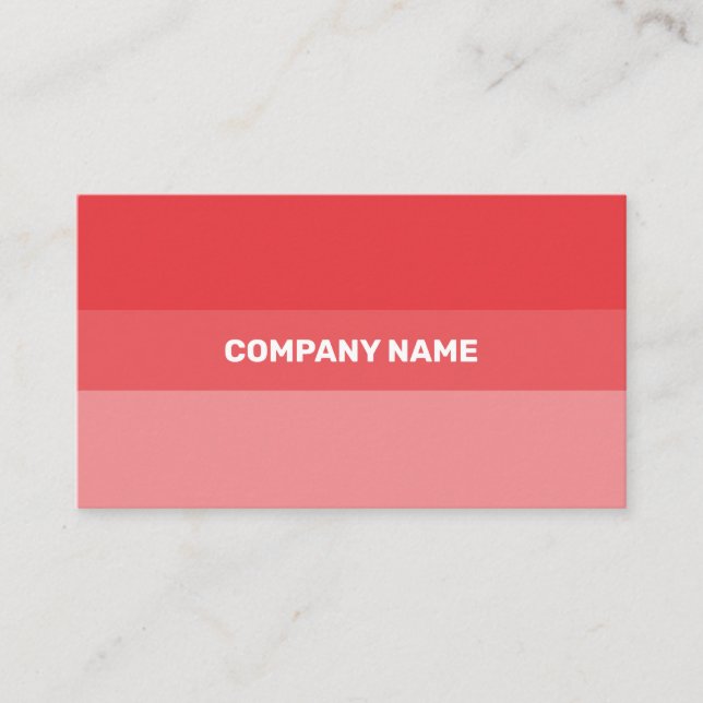 Fresh Red&Pink Contemporary Transparency Business Card (Front)
