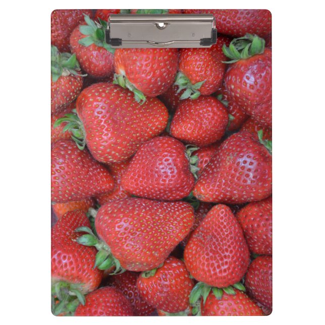 Fresh red strawberries clipboard (Front)