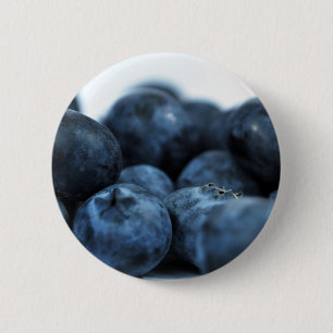 Fresh Ripe Blueberries 6 Cm Round Badge