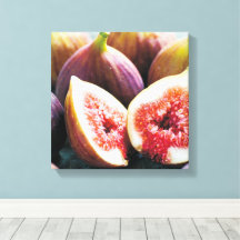 Fresh Ripe Fig Fruit Halves