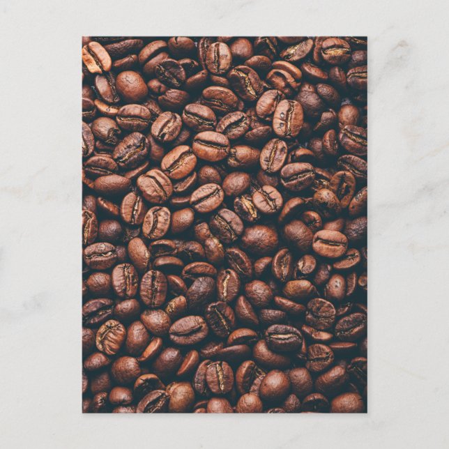 Fresh roasted coffee beans postcard (Front)
