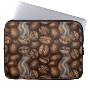 Fresh Roasted Coffee Beans Steam Aroma Laptop Sleeve
