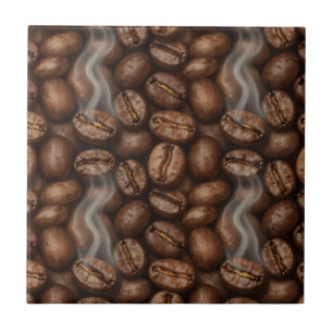 Fresh Roasted Coffee Beans Steam Aroma Tile