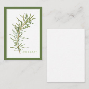 FRESH ROSEMARY 3.5x2.5 Flat Card / Green