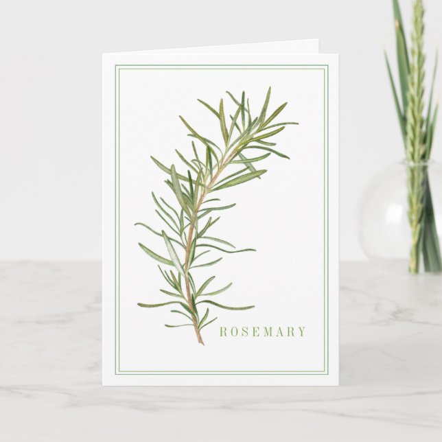 FRESH ROSEMARY Greeting Card (Front)
