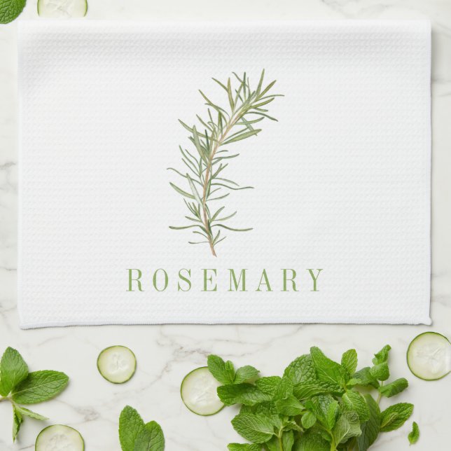 FRESH ROSEMARY Kitchen Towel (Folded)