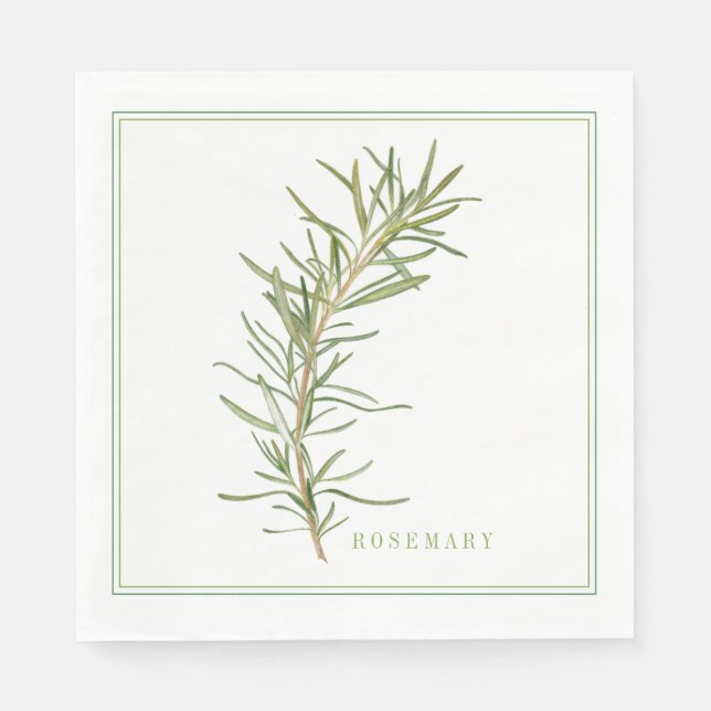 FRESH ROSEMARY Standard Luncheon Paper Napkins (Front)