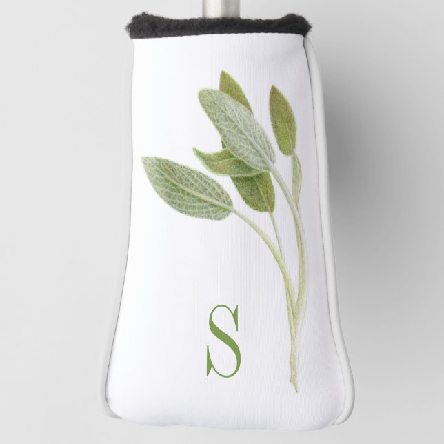 FRESH SAGE Golf Putter Cover + Initial (Rotate 90)