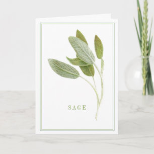 FRESH SAGE Greeting Card