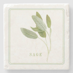 FRESH SAGE Marble Stone Coaster