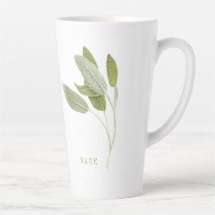 FRESH SAGE Tall Latte Mug