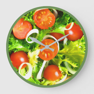 Fresh Salad Kitchen Wall Clocks