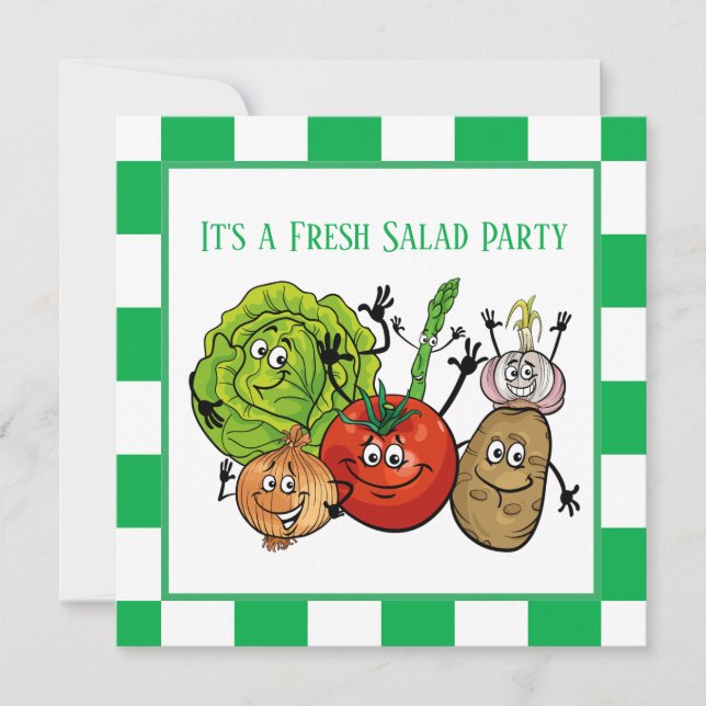 fresh salad party add information card (Front)