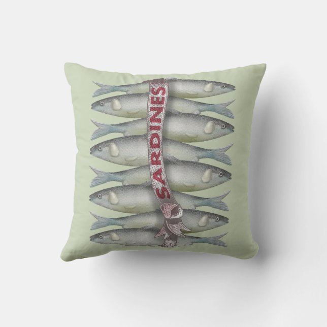 Fresh Sardines Cushion (Back)