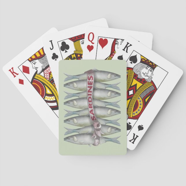 Fresh Sardines Playing Cards (Back)