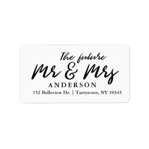 Fresh Script The Future Mr and Mrs Label