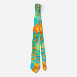 fresh shapes  - abstract pattern   tie