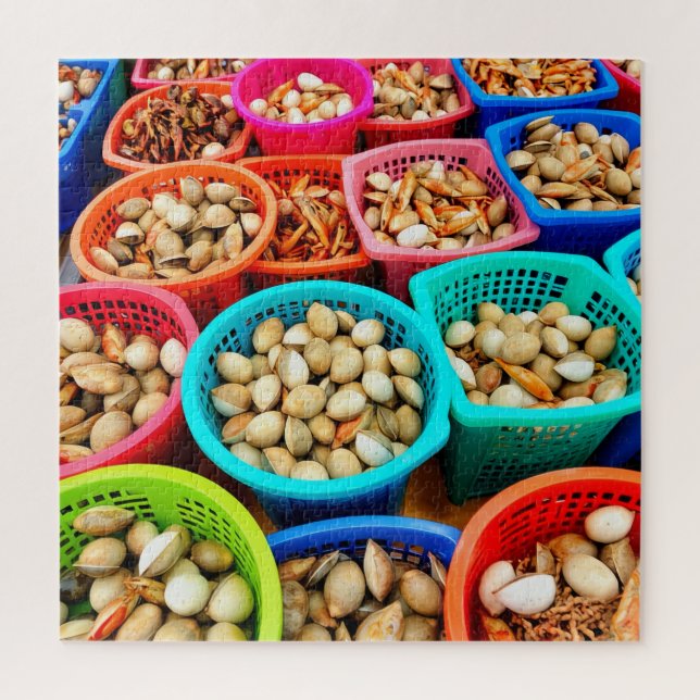 Fresh shellfish jigsaw puzzle (Vertical)