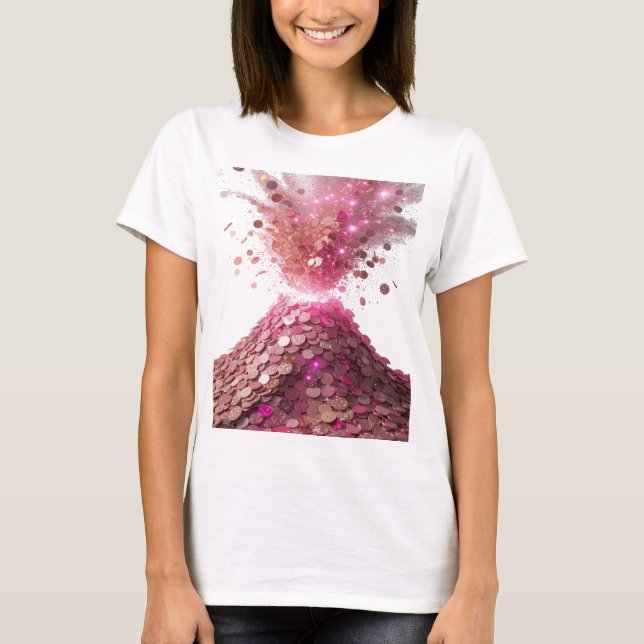 Fresh Silver ABSTRACT ART Abstract Design v2 T-Shirt (Front)