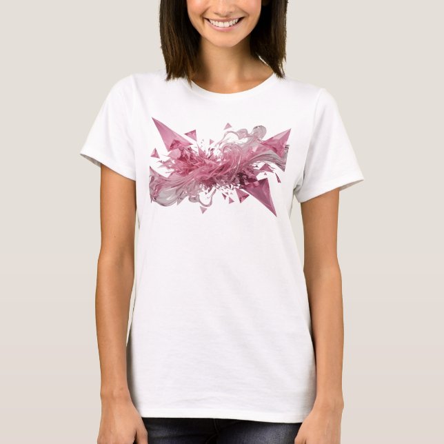 Fresh Silver ABSTRACT ART Graphic Tee (Front)