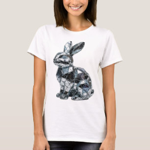 Fresh Silver ABSTRACT ART Modern Design T-Shirt