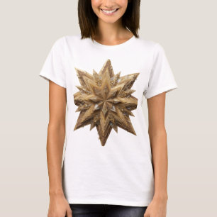 Fresh Silver GOLDEN STAR Graphic Design T-Shirt