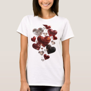 Fresh Silver HEARTS IN SPACE Tee
