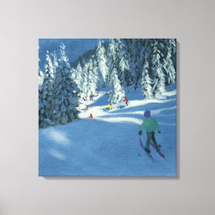 Fresh Snow Morzine France Canvas Print