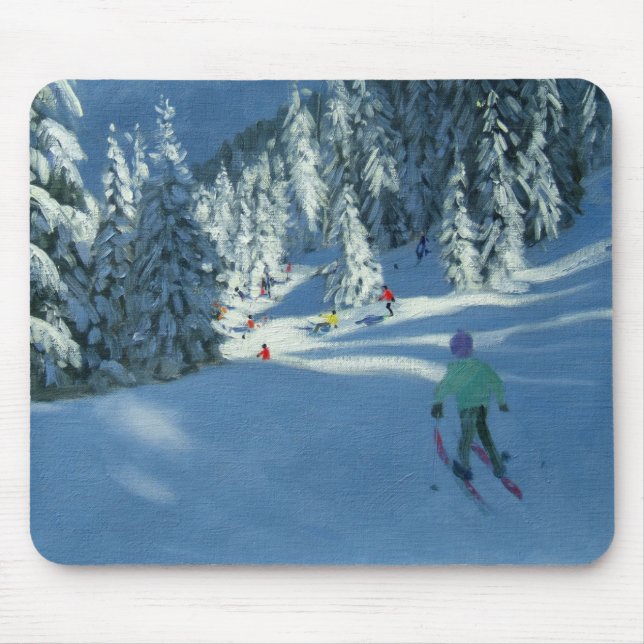 Fresh Snow Morzine France Mouse Mat (Front)