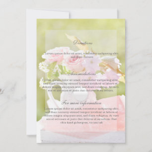 Fresh Spring Flower Bouquet Wedding Invitation