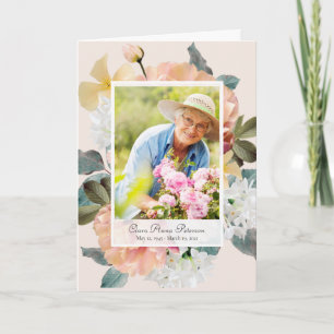 Fresh Spring Flowers Celebration of Life Program Programme