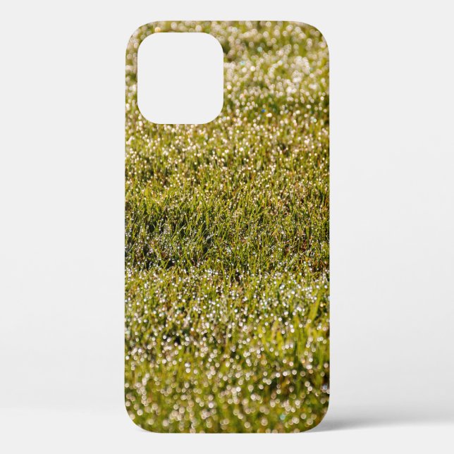 Fresh spring green grass background, with bokeh ef Case-Mate iPhone case (Back)