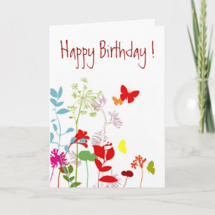 Fresh Spring, Happy Birthday ! - Customise Card