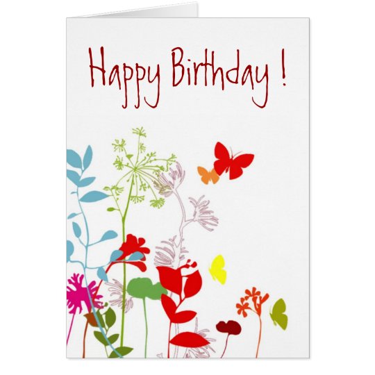 Fresh Spring, Happy Birthday ! - Customise Card