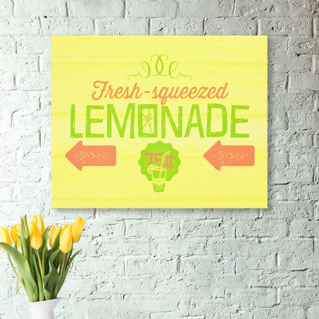 Fresh Squeezed Lemonade Canvas Print (Creator Uploaded)