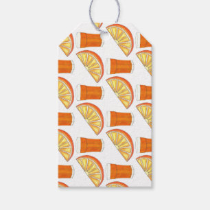Fresh Squeezed OJ Orange Juice Citrus Fruit Slice Gift Tags