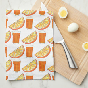 Fresh Squeezed OJ Orange Juice Citrus Fruit Slice Tea Towel