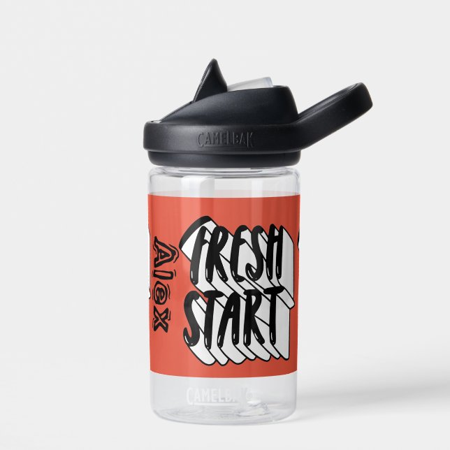 Fresh Start School Custom Name  Water Bottle (Left)