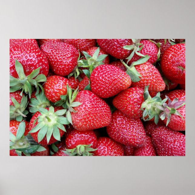 fresh strawberries 2 poster (Front)