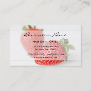 Fresh Strawberries Business Card