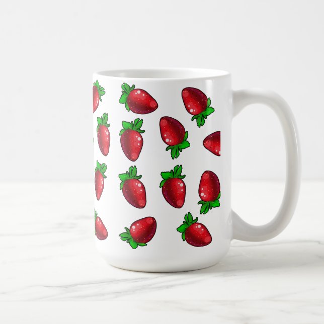 Fresh Strawberries Coffee Mug (Right)